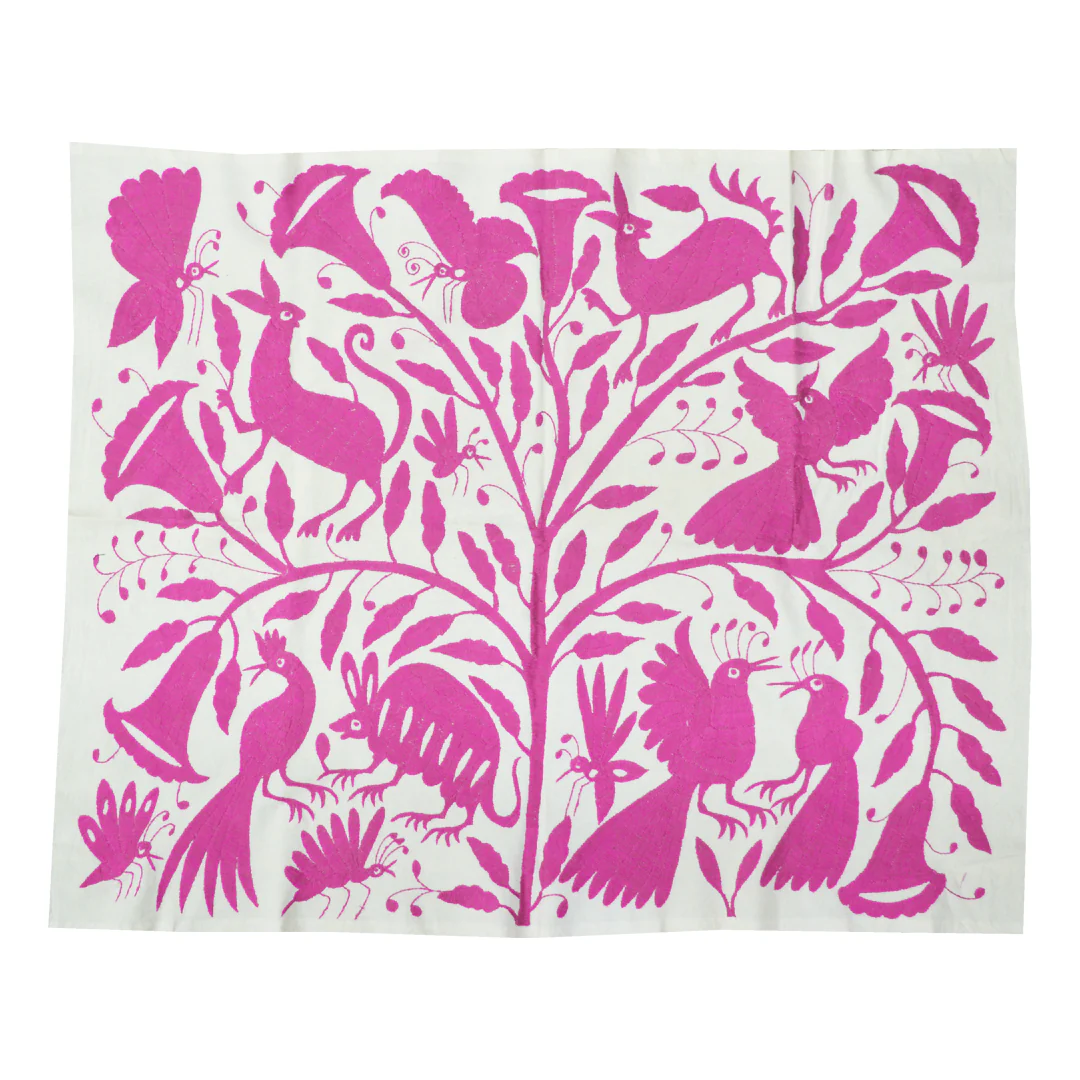 Otomí Hand-Embroidered Tapestry - Image 8