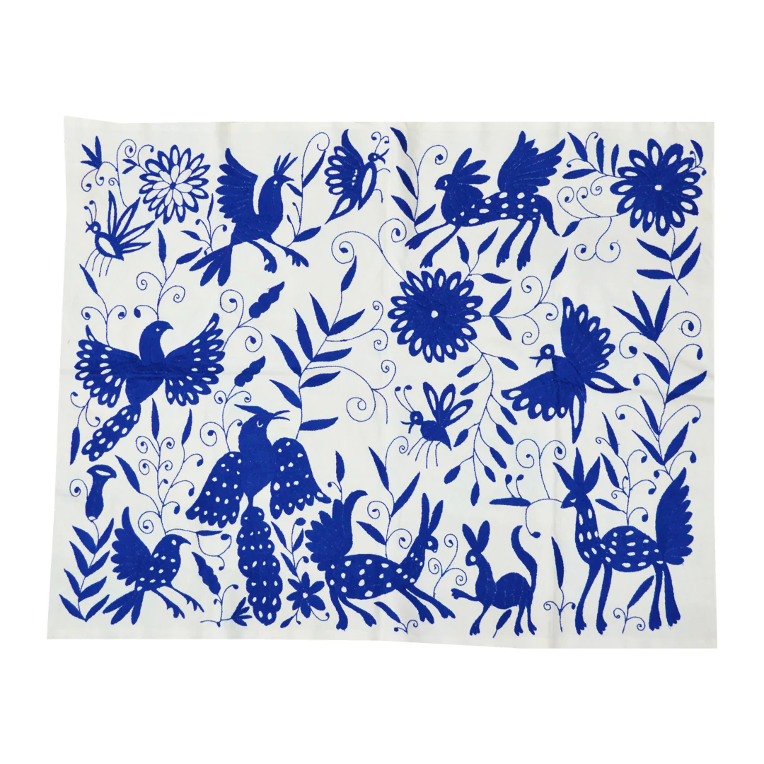 Otomí Hand-Embroidered Tapestry - Image 9