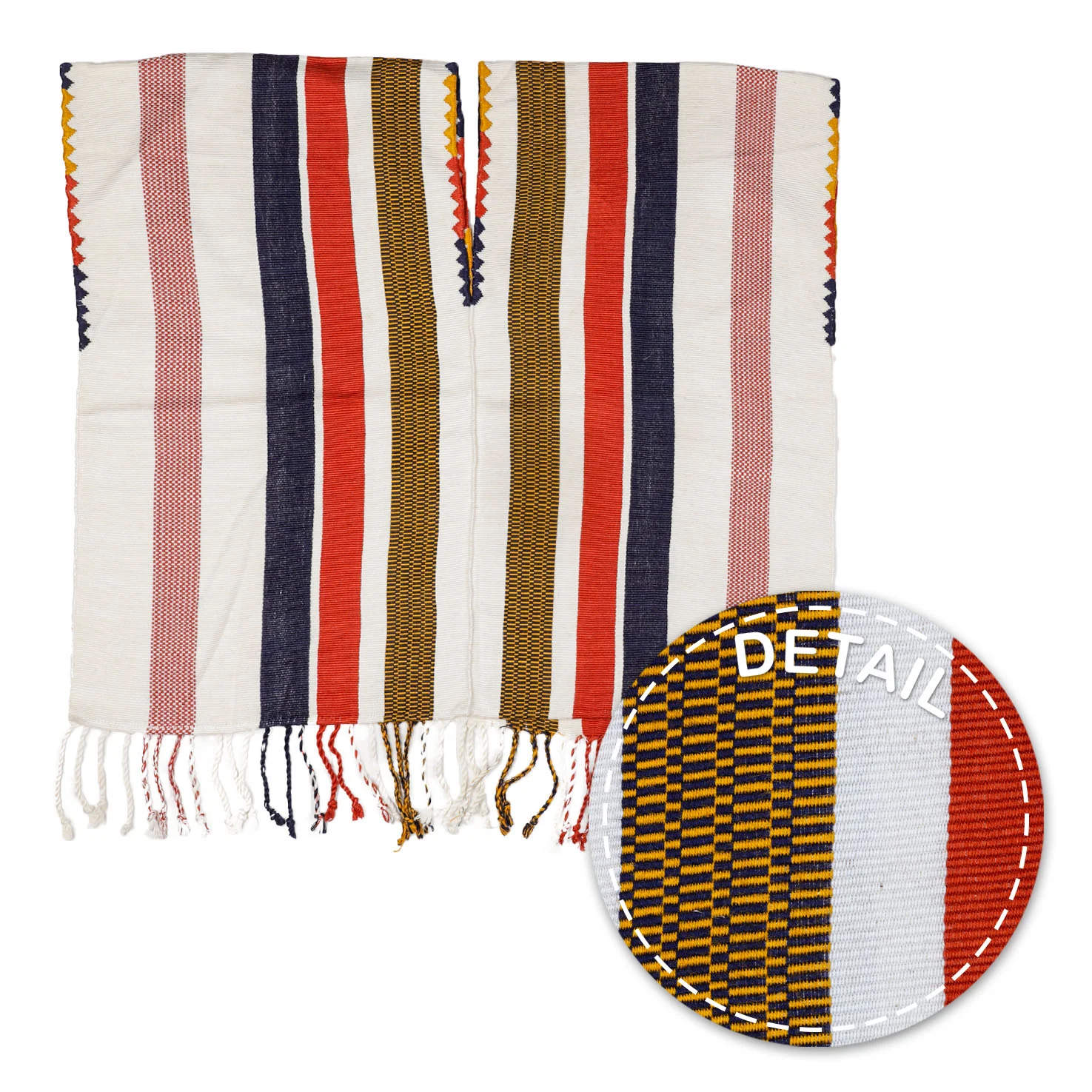 Tassels Cropped Huipil Blouse - Image 11