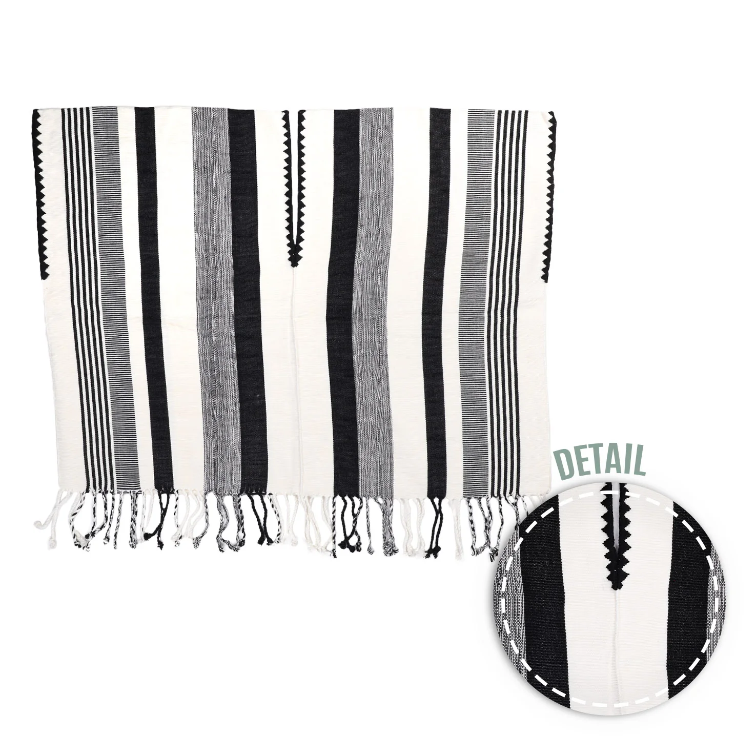 Tassels Cropped Huipil Blouse - Image 16