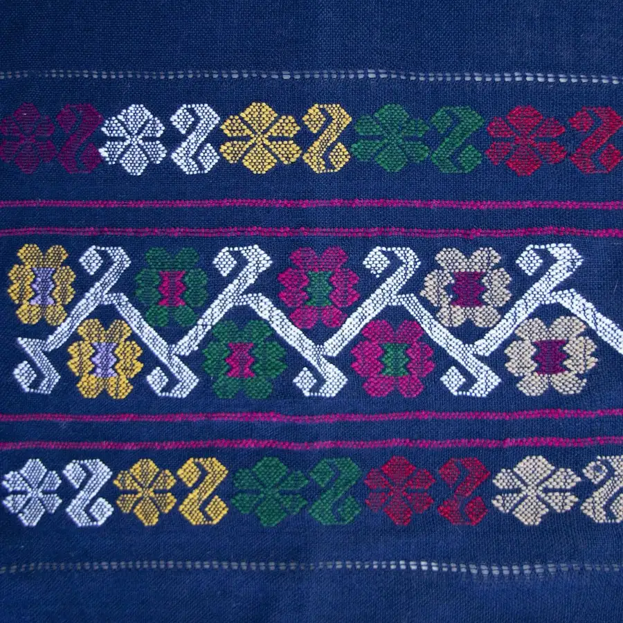 Trenzado Huipil de Telar Blouse - Image 14