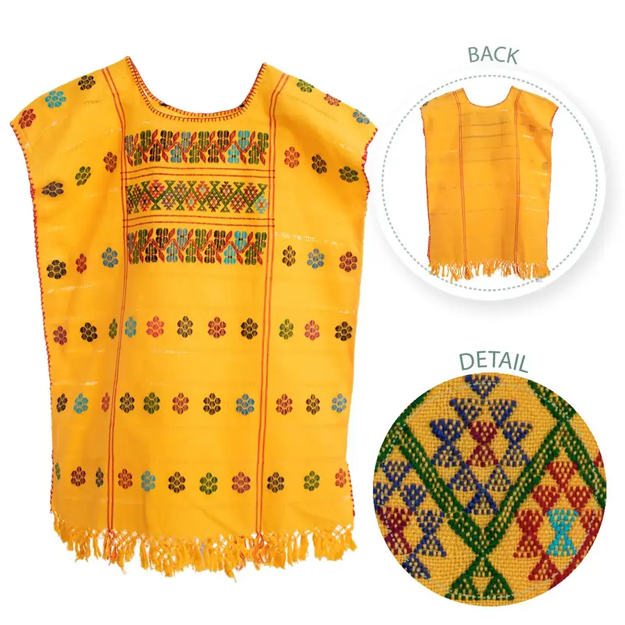 Trenzado Huipil de Telar Blouse - Image 21