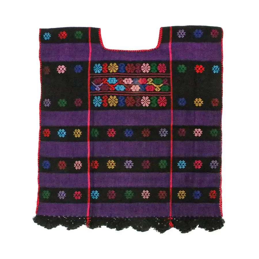 Trenzado Huipil de Telar Blouse - Image 26