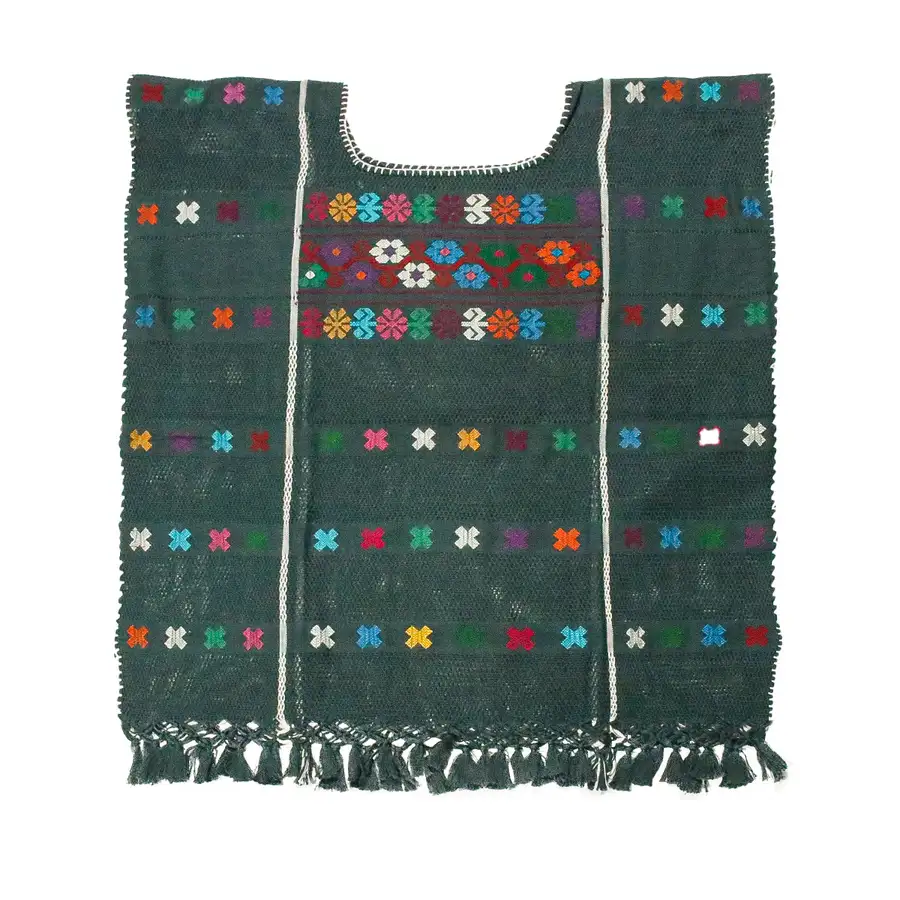 Trenzado Huipil de Telar Blouse - Image 27