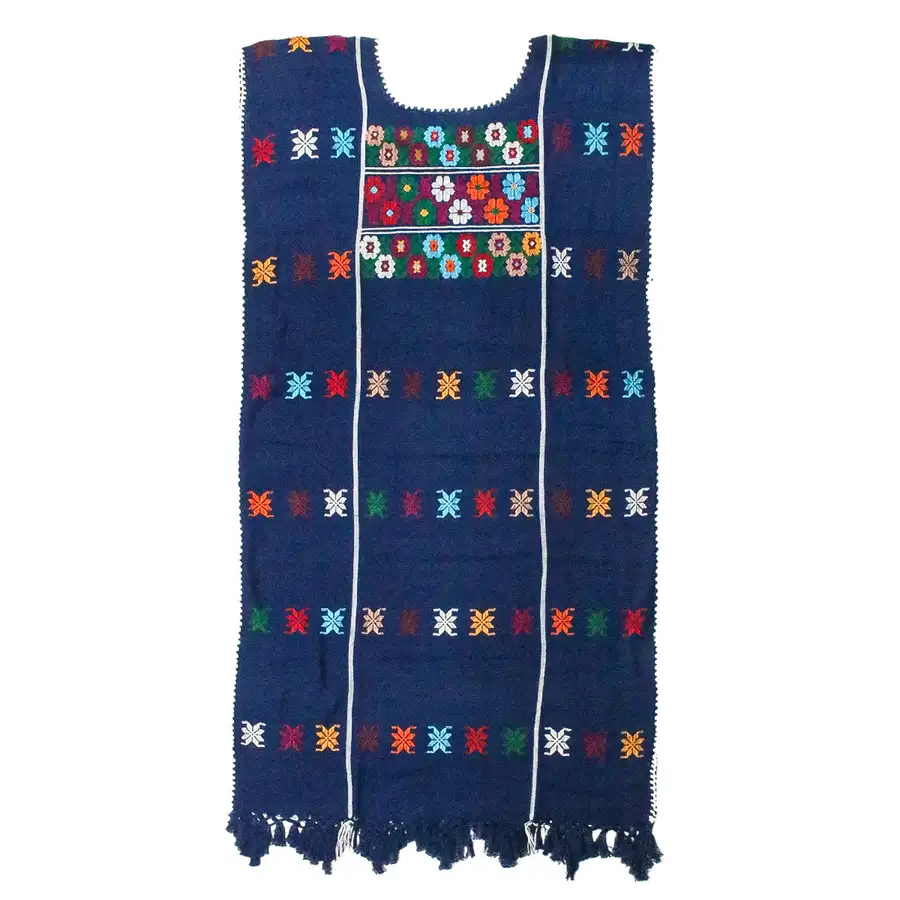 Trenzado Long Huipil de Telar Dress - Image 19