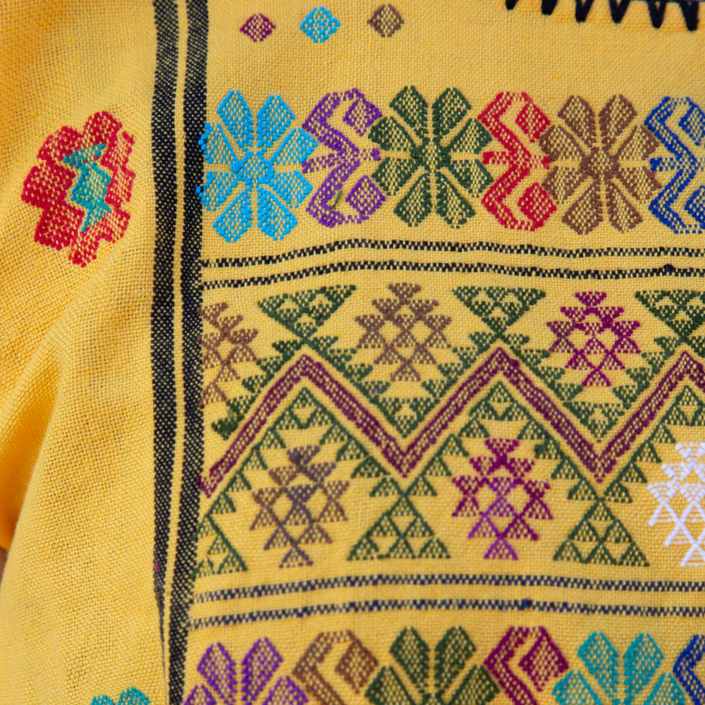 Trenzado Long Huipil de Telar Dress - Image 29