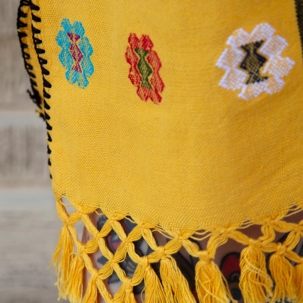 Trenzado Long Huipil de Telar Dress - Image 30