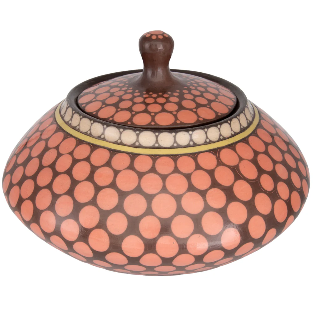 Zinapécuaro Piedras Hand-Painted Ceramic Vase - Image 6