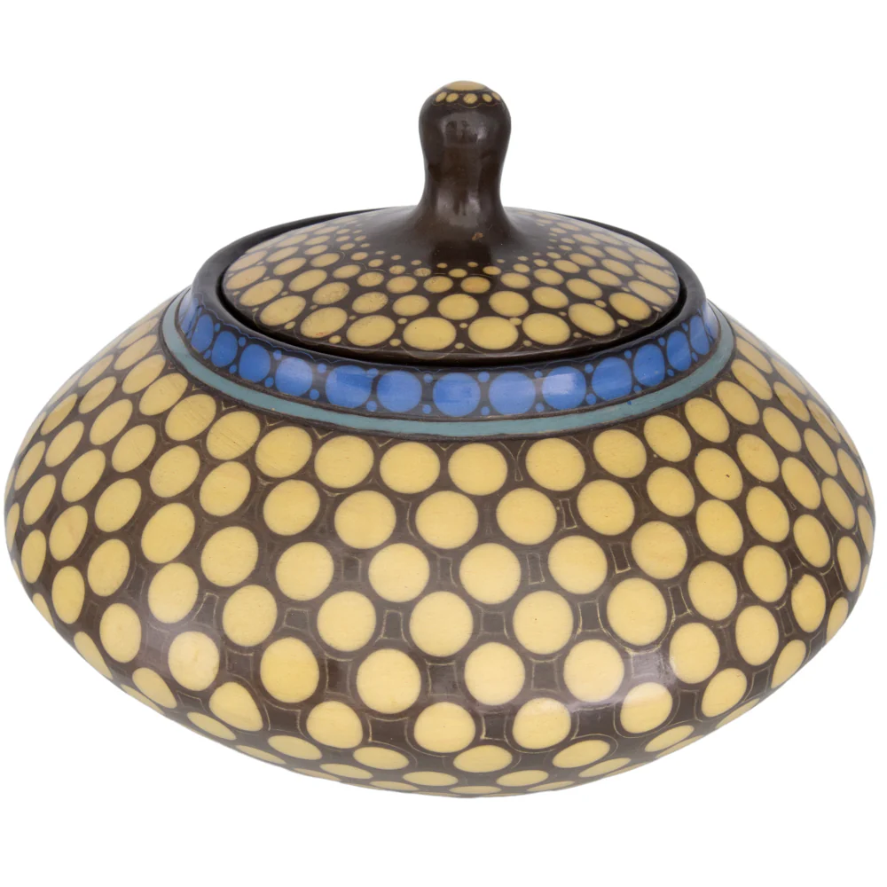 Zinapécuaro Piedras Hand-Painted Ceramic Vase - Image 7