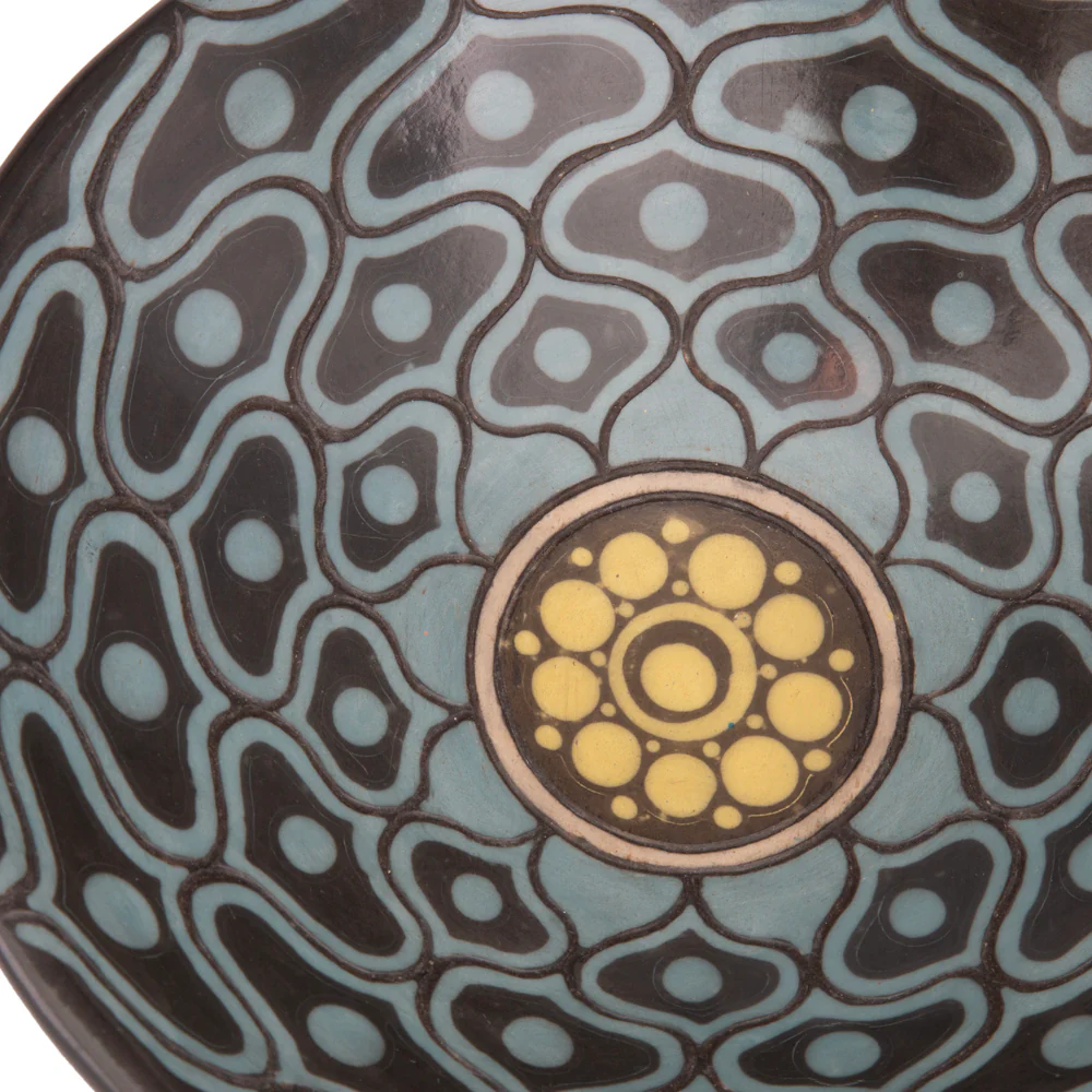 Zinapécuaro Sol Hand-Painted Ceramic Bowl - Image 3